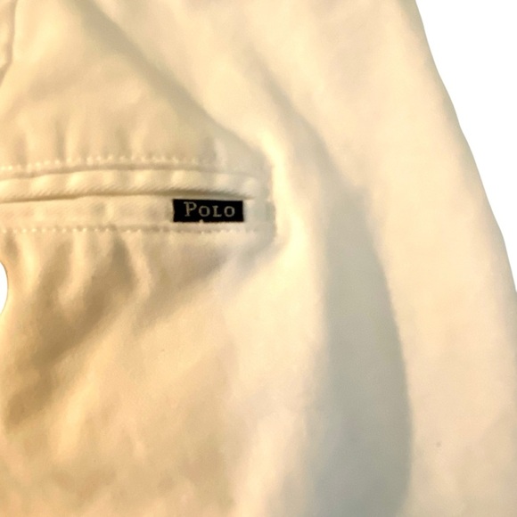 Ralph Lauren POLO White Flat Front Classic Fit Pants size 36x32 - Picture 9 of 11